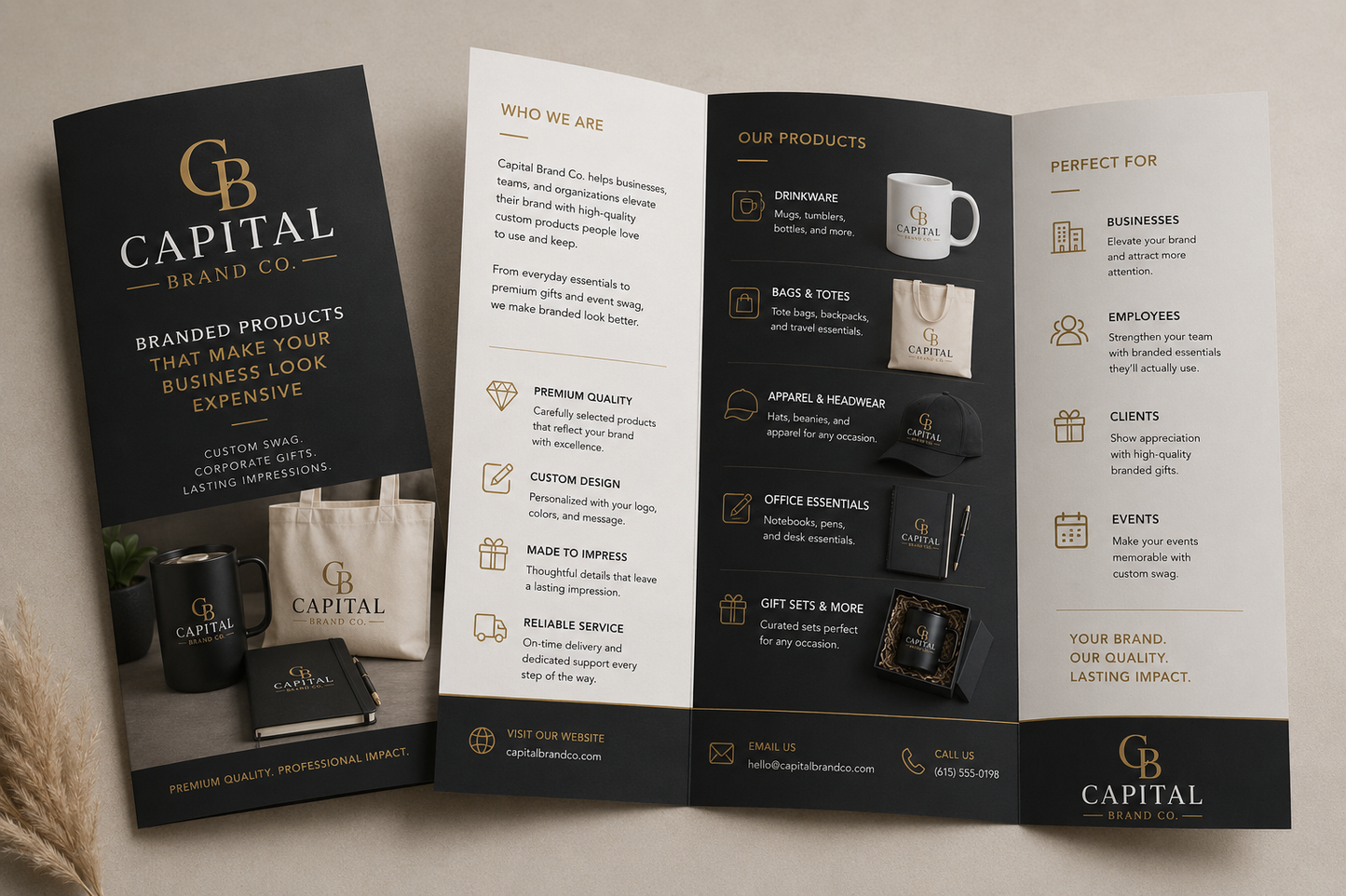 Trifold pamphlets