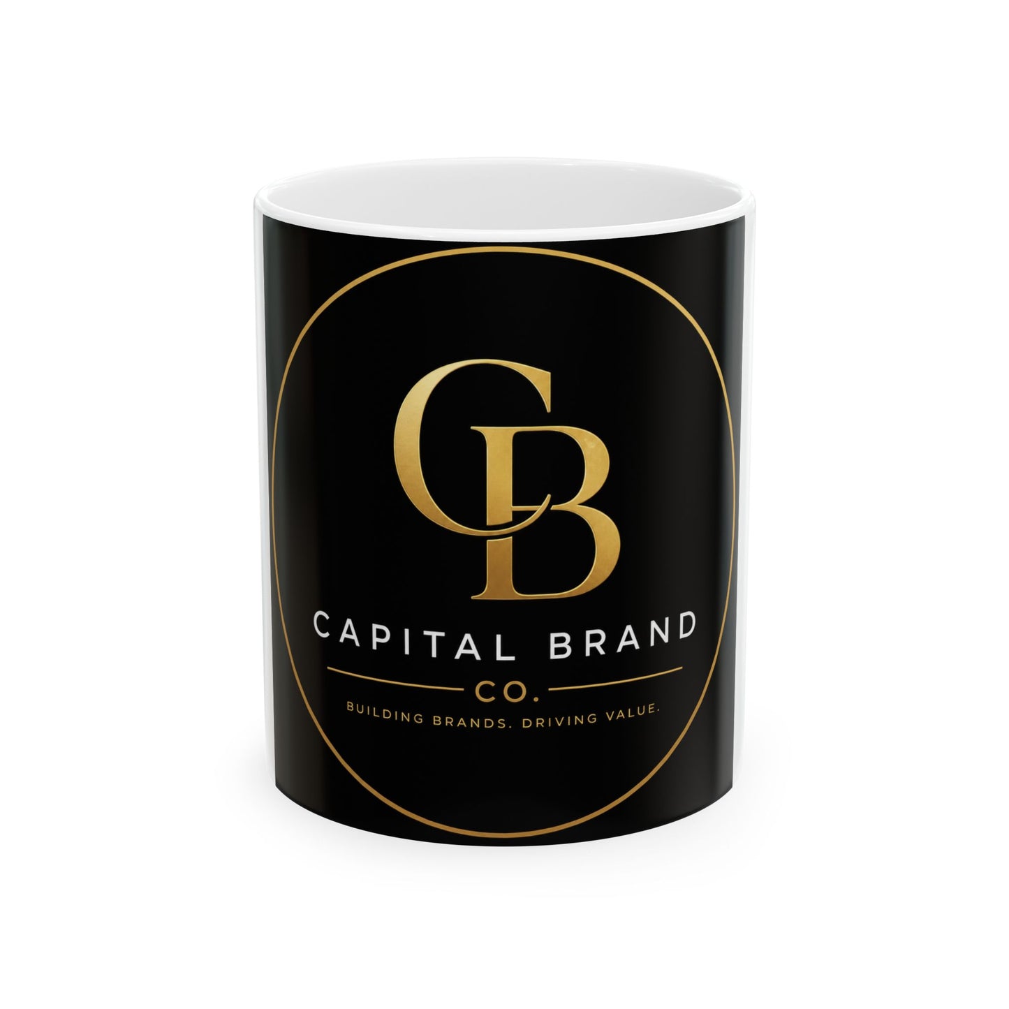 11oz Black Accent Mug