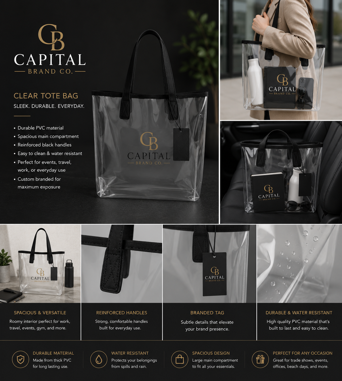 Clear Tote Bag